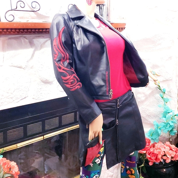 💰SOLD💰1/13/25 💥Harley-Davidson👍🏼3pc Leather Outfit/Coat Sz 8 - Picture 12 of 16